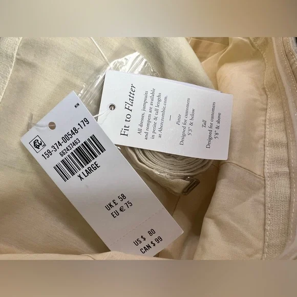 Abercrombie & Fitch- Floral Yellow & Green Block Print Dress/Skirt,XL, NWT - Picture 4 of 9